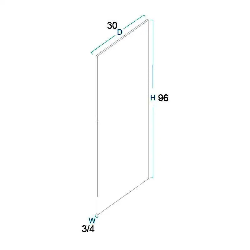Refrigerator End Panel - 3/4"W X 96"H X 30"D