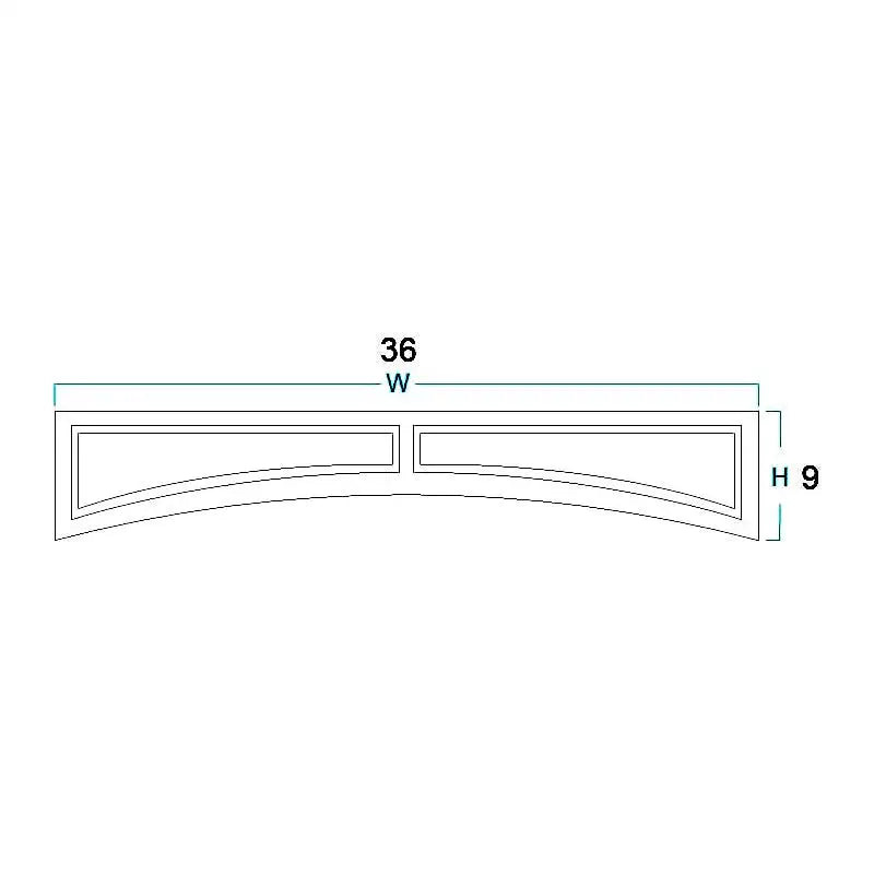 Arched Valance - 36"W