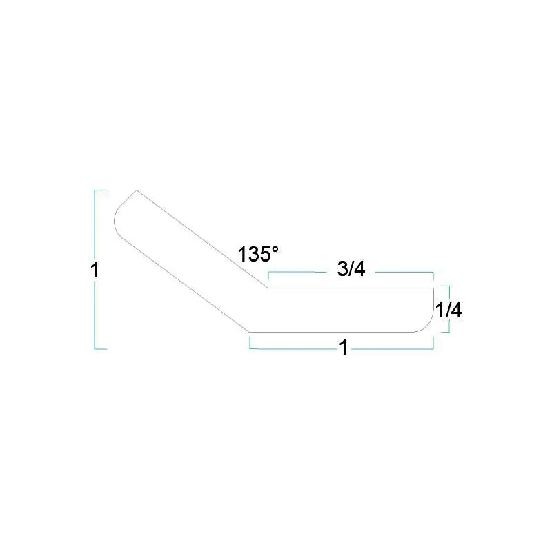 135 Degree Outside Corner Moulding - 96"H