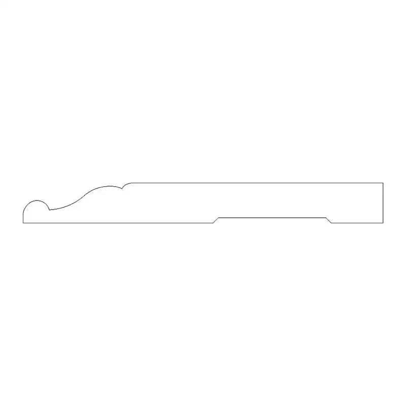 Furniture Base Moulding - 96"W X 5 1/4"H X 5/8"D