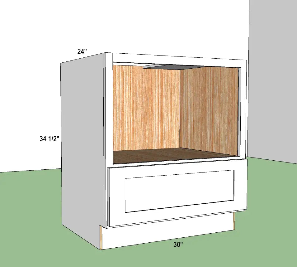 Microwave Base Cabinet 30"W