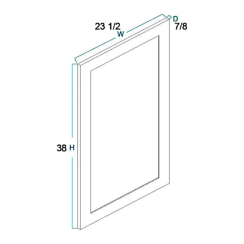Utility Decorative Door Panel (23-1/2"W x 38"H x 3/4"D)