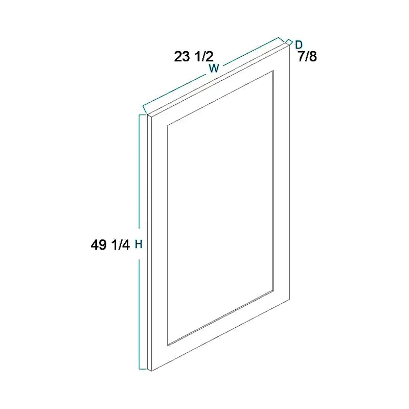 Utility Decorative Door Panel (23-1/2"W X 49-1/4"H X 3/4"D)
