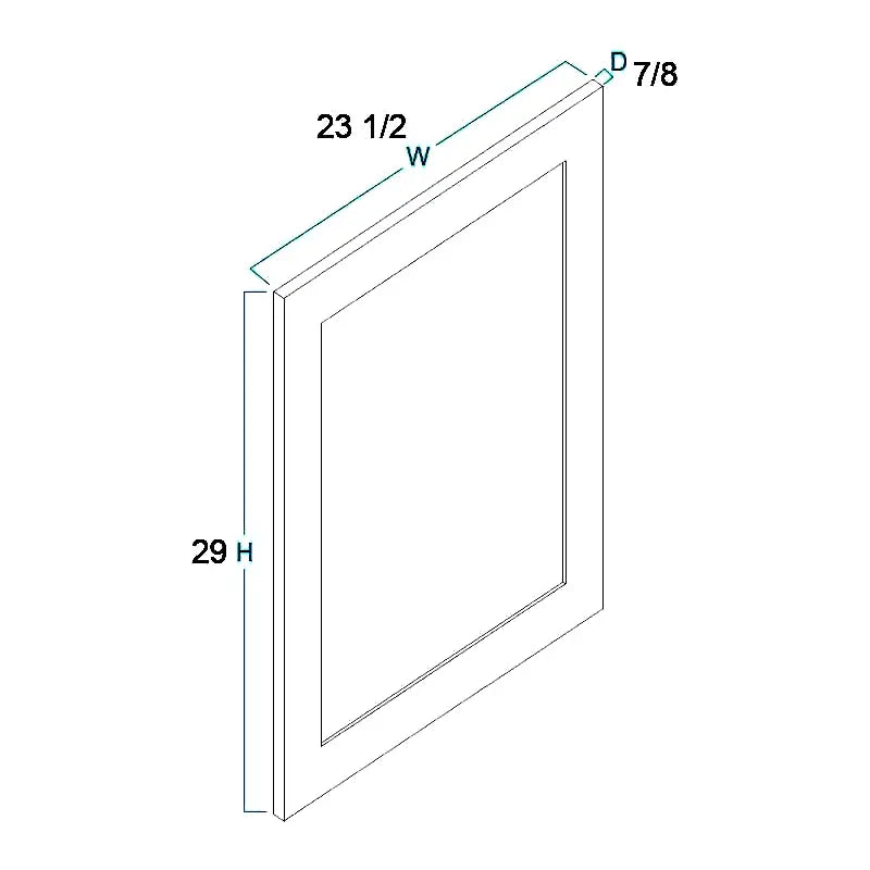 Utility Decorative Door Panel (23-1/2"W X 29"H X 3/4"D)