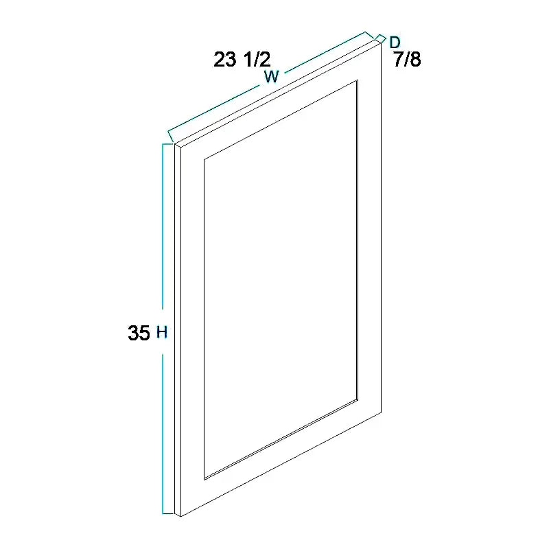 Utility Decorative Door Panel (23-1/2"W X 35"H X 3/4"D)