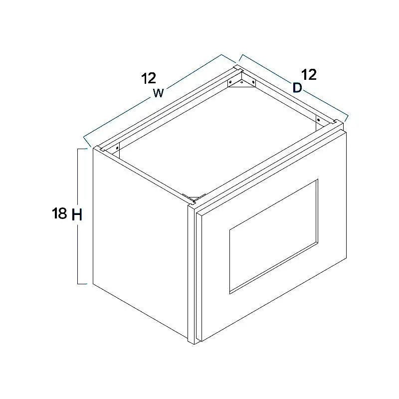 Wall Cabinet 12"W x 18"H x 12"D